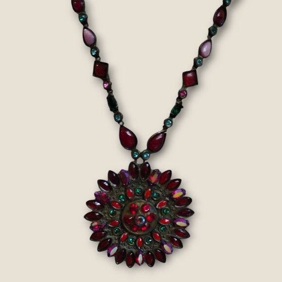 Sorrelli Crystal Sunburst Pendant Necklace - Picture 1 of 8